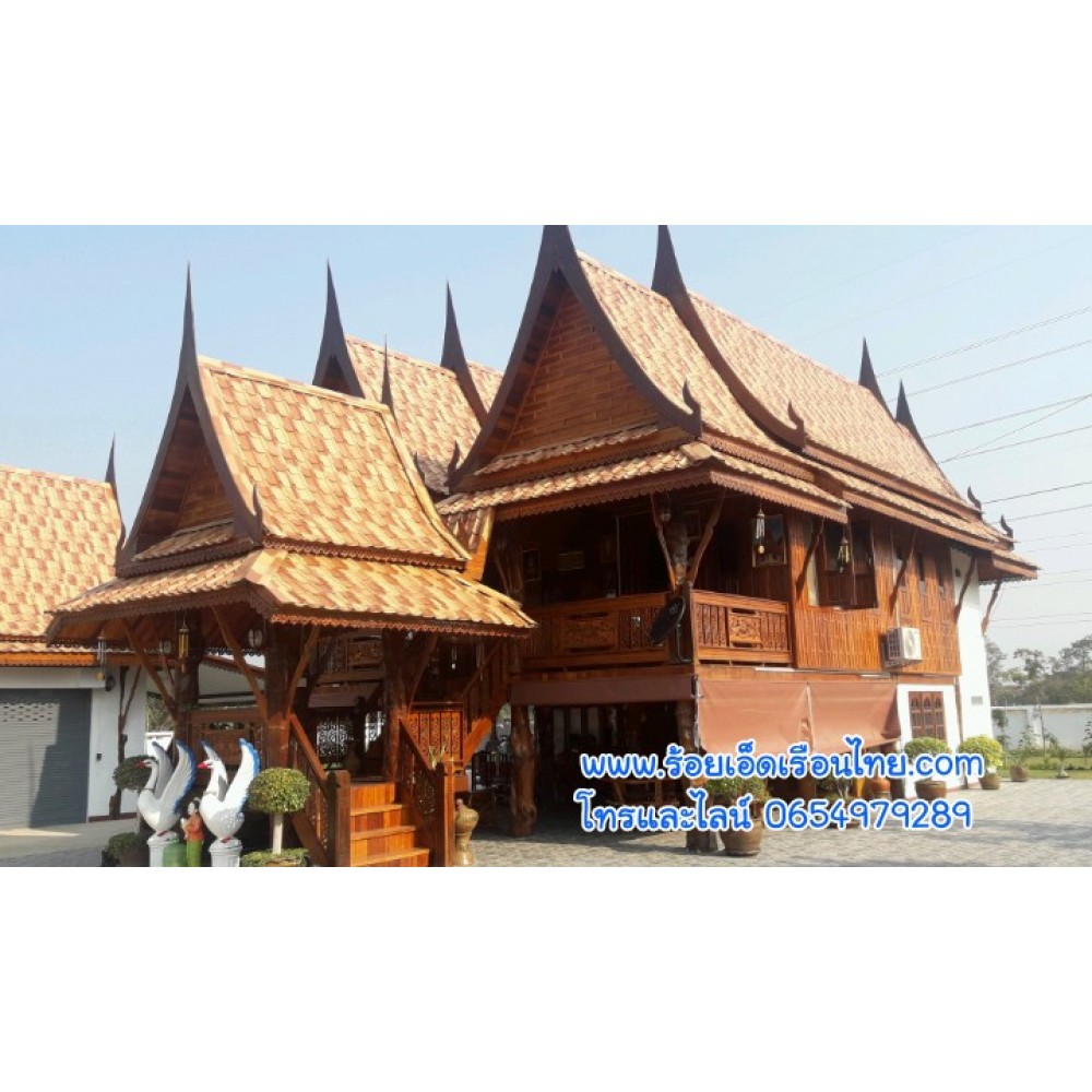 บ้านแฝดแบบที่21(บ้านทรงไทย)ขนาด8×12 บ้านแฝดแบบที่21(บ้านทรงไทย)ขนาด8×12